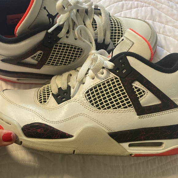 Authentic Air Jordan 4s Pale Citron W8.5 M7 Y7 - Picture 10 of 14